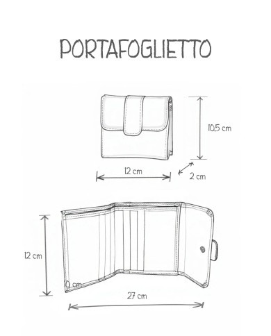 sketch portafoglietto